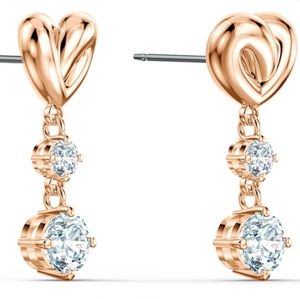 Swarovski Lifelong Heart Drop Earrings